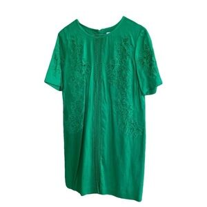 LK Bennett Green linen Sheath Mini Dress
